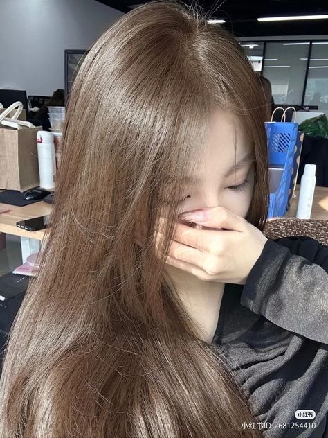 Brown Hair Korean, Hair Color Asian, Beige Hair, Korean Hair Color, Hair Inspiration Long, Brown Hair Inspo, Hair Milk, Pretty Hair Color, Hair Stylist Life