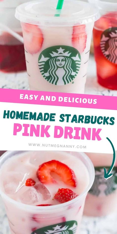 Pink Drink Starbucks Recipe, Homemade Pink Drink, Caribou Drinks, Starbucks Pink Drink Recipe, Pink Drink Starbucks, Homemade Starbucks, Starbucks Pink Drink, Pink Drink Recipes, Sweetness Level