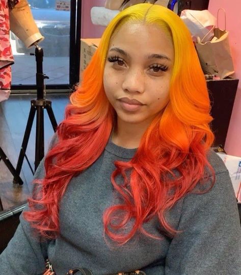 Wig Application, Dream Hairstyles, Wig Installs, Hair Colorful, Wig Shop, Banana Hair Clips, Wig Ideas, Banana For Hair, Dyed Hair Inspiration