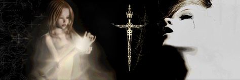 sword sketch by postmortemtatt Tvd Discord Banners, Sigilcore Banner, Sigilkore Wallpaper Pc, Creepy Header, Gothic Header, Gothic Banner, Goth Banner, Dark Banner, Emo Emo