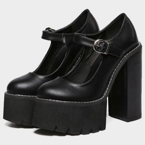 Mary Jane Shoes Heels, Gothic Shoes, Dr Shoes, Fancy Shoes, Aesthetic Shoes, Mary Jane Heels, Pretty Shoes, Dream Shoes, Mary Jane Shoes