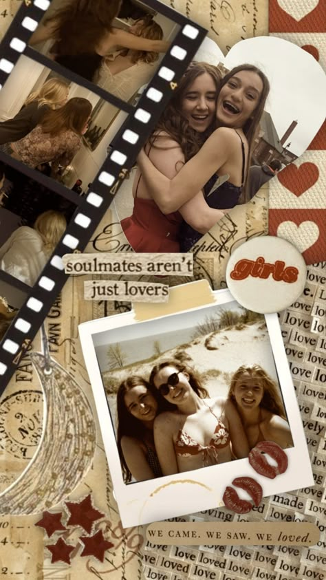 female friendships >>> .. realizing i have a theme going. sepia. red. vintage-y looking. love it #vintage #aesthetic #love #bestfriends Pics For Wall Collage Vintage, Friends Aesthetic Poster Vintage, Vintage Friends Pictures, Vintage Aesthetic Friends, Vintage Letters Aesthetic For Best Friend, Pics For Wall Collage, Aesthetic Pics For Wall, Wall Collage Vintage, Vintage Friendship