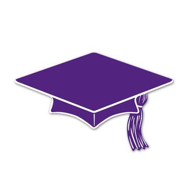 The Holiday Aisle Graduation Mini Cap Cutout (Set of 6) Color: Purple Purple Graduation Hat, Grad Cap Clip Art, Graduation Purple, Graduation Cap Clipart, Adjustable Purple Cap, Fiesta Party Supplies, School Gym, Event Card, Silhouette School