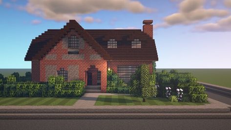 Download map now! The Minecraft Map, British Countryside House [SCHEMATIC], was posted by Ketashike. Minecraft British House, Minecraft Countryside, British Countryside House, Minecraft Exterior, Small Rustic House, 90s House, British House, Minecraft Mansion, Steampunk House