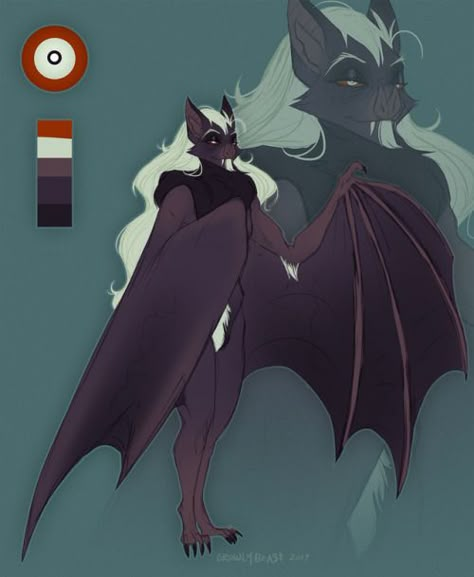 Bat Dnd Character, Bat Person Character Design, Bat Fursona Art, Bat Anthro, Bat Fursona, Dnd Vampire, Fursona Inspiration, Bat Monster, Deltarune Kris