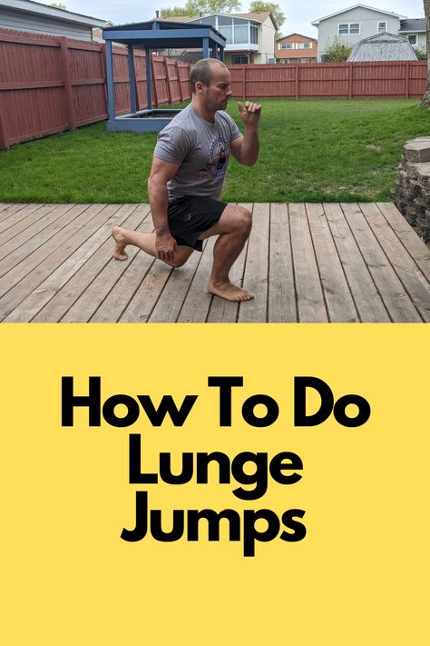 Watch this video to learn how to properly do lunge jumps. Lunge Jumps, How To Do Lunges, Bodyweight Exercises, Bodyweight Workout, Body Weight