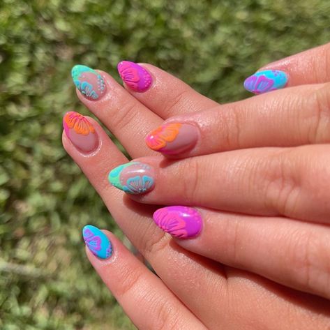 Tori Lott | 🌺Cruise nails 🌺 Swipe to see my little sisters matching set, she wants to be like her teacher 🥰 . . . . . . . . . . . . . . #nails… | Instagram Mismatched Nails, Teacher Nails, Cruise Nails, Best Cruise, Minimalist Nails, 3d Nails, Little Sisters, Nails Inspiration, Matching Sets