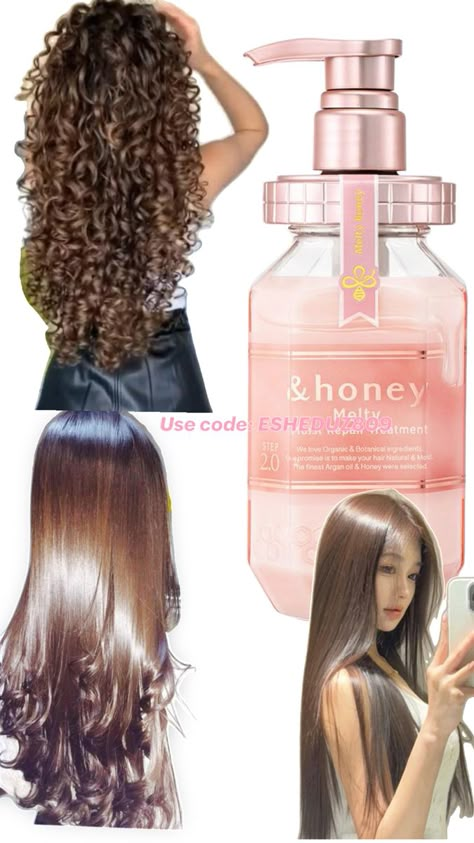 &honey moist shanpoo saves hair Honey Shampoo, Healthy Hair Routine, Curly Hair Care Routine, Long Hair Tips, Hair Growing Tips, Hairstyles For Layered Hair, Talcum Powder, Hair Growing, Diy Hair Care