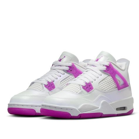 Big Kid's Jordan 4 Retro White/Hyper Violet (FQ1314 151) - 6.5 - Walmart.com Jordan 4 Pink And White, Jordans For Kids Size 4, Violet Ore Jordan 4, White Breathable Air Jordan 4 Low-top, White High-top Air Jordan 4 Sports Shoes, Jordan 4 Retro Bred, Air Jordan 13 Retro, Jordan 13 Retro, Air Jordan 4 Retro