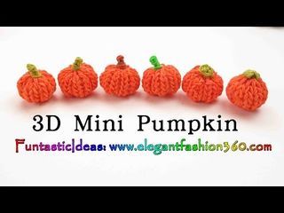 Rainbow Loom Pumpkin 3D mini Charms – Halloween-How to loom bands... | Rainbow Loom Fans | Bloglovin' Loom Pumpkin, Rainbow Loom 3d, Loom Band Animals, Loom Band Charms, Wonder Loom, Loom Animals, Pumpkin 3d, Crazy Loom, Loom Bands Tutorial