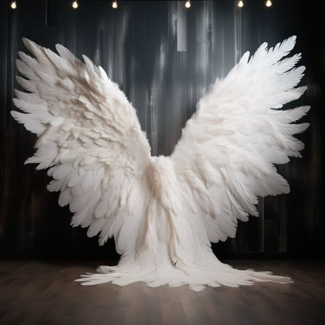 Angel wing backdrop perfect for wedding, birthdays, or anything you want! Object Refrences, Angel Wings Backdrop, Wings Backdrop, Big Angel Wings, Angel Wings Cosplay, Dark Angel Wings, Angel Wedding, Large Angel Wings, Diy Wings