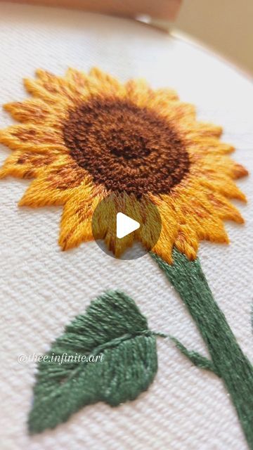 𝑻𝑯𝑬 𝑰𝑵𝑭𝑰𝑵𝑰𝑻𝑬 𝑨𝑹𝑻 ~ 𝒆𝒎𝒃𝒓𝒐𝒊𝒅𝒆𝒓𝒚 on Instagram‎: "I have wanted to embroider a sunflower for a long time. Finally, here we are! So happy with the outcome. 🌻🌻🌻  .  .  [Embroidery, art, flowers, sunflower, hand embroidery, yellow, green, peace ] #embroidery #art  #embroideryart #modernembroidery #embroideryathome #craft #stitchmunity #theeinfiniteart #hoopartembroidery  #needlepoint #wip #گلدوزی #nakiş #تطريز  #crafting #sunflower"‎ Sunflower Hand Embroidery Patterns, Sun Flower Embroidery Easy, Yellow Flowers Embroidery, How To Embroider Sunflowers, Sunflower Embroidery Pattern Design, Embroidery Sunflower Pattern, Sunflower Embroidery Tutorial, Maternity Embroidery, Hand Embroidery Sunflower