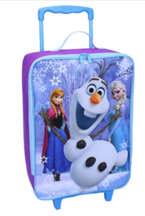 16" DISNEY Frozen SUITCASE Wheeled Carry-on Pilot Case Rolling Bag Anna+Elsa Kid #Disney 2000s Makeup Trends, 2nd Birthday Party Decorations, Elsa Cake Toppers, Disney Frozen Toys, Frozen Things, Kids Travel Bags, Frozen Bag, Kids Recliners, Princess Backpack