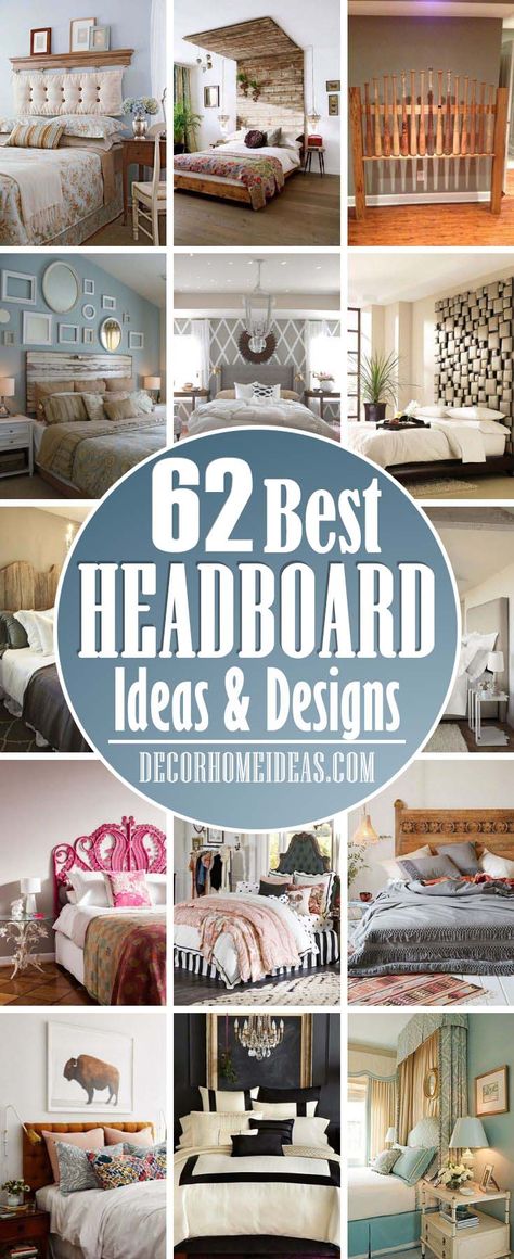 Cozy Comfy Bedroom, Diy Headboard Ideas Easy, Unique Headboard Ideas, Wall Headboard Ideas, Bed Headboard Ideas, Headboard Makeover, Cool Headboards, Pinterest Bedroom, Faux Headboard