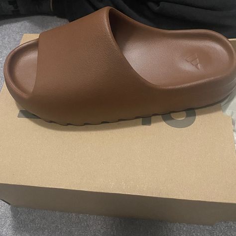 Yeezy Slides Brown Brown Yeezy Slides Outfit, Yeezy Slides Outfit Women, Brown Yeezy Slides, Yeezy Slides Outfit, Brown Slides, Slides Outfits, Slides Outfit, Yeezy Slides, My Christmas List