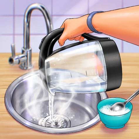 9 Ways to Finally Unclog Your Sink Drain / 5-Minute Crafts Homemade Liquid Drano, Kitchen Drain Clogged, Sink Clogged Unclog A Drain, Stopped Up Sink Drain, Clogged Sink Drain Kitchens, Clogged Kitchen Sink Unclogging Drains, Unclogging Kitchen Sink, Unclogging Drains Sink, Clogged Drain Sink