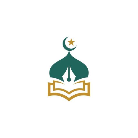 islamic school Vector icon design Charity Logo Design, Islamic School, Social Media Images Design, Asthetic Picture White And Black, School Vector, Education Logo Design, Charity Logos, Arabic Calligraphy Design, Adobe Illustrator Graphic Design