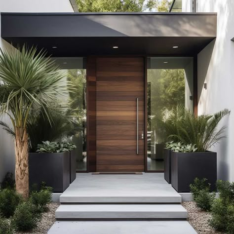 How to Create a Welcoming Simple House Entrance Design • 333k+ Inspiring Lifestyle Ideas Exterior Foyer Entrance, Porch Design Modern, Front Porch Design Entrance, Front Door Entrance Exterior, Modern Exterior Entrance, Front Door Ideas Entrance, Entrance Doors Modern, Front Entrance Exterior, Luxury Front Door