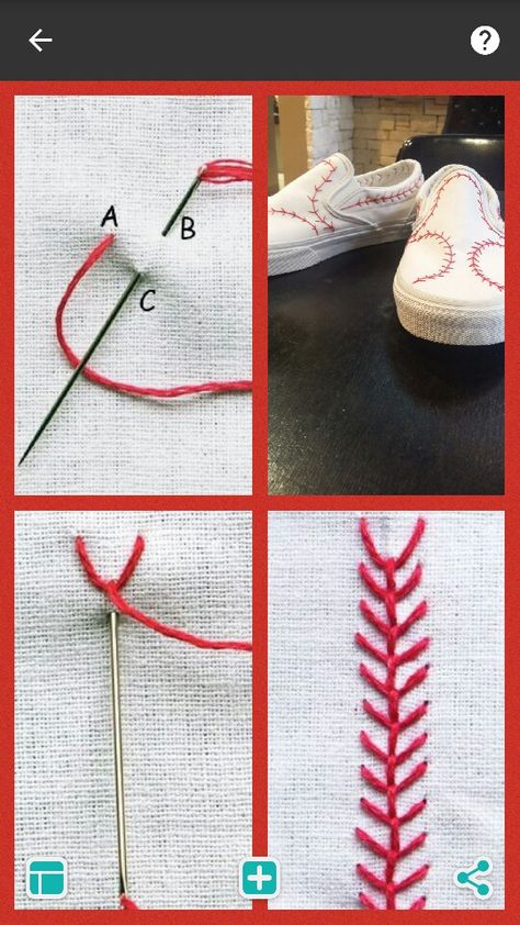 Baseball stitch shoes Embroidery Baseball, Baseball Stitching, Baseball Embroidery Designs, Baseball Embroidery, Softball Embroidery Designs, Back Stitch Embroidery, Baseball Quilt, Embroidery Jeans Diy, Diy Embroidery Projects