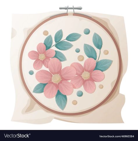 Hoop for embroidery hobbies embroidery sewing vector image Sewing Vector, Sewing Workshop, Embroidery Hoop, Png Images, Needlework, Adobe Illustrator, Hobbies, Vector Images, Vector Free