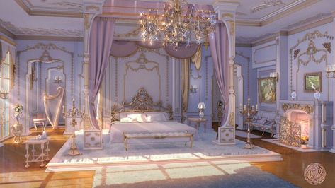 High Room Ideas, Dorm Layout, Classic Mansion, Victorian Room, High Room, Royal Room, Royal Bedroom, Dorm Design, Bloxburg Decals Codes Wallpaper