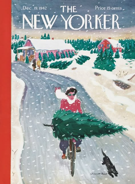 Vintage New Yorker, New Yorker Art, New Yorker Magazine Covers, Christmas Magazine, The New Yorker Covers, New Yorker Cover, The New Yorker Magazine, New Yorker Magazine, Japan Illustration