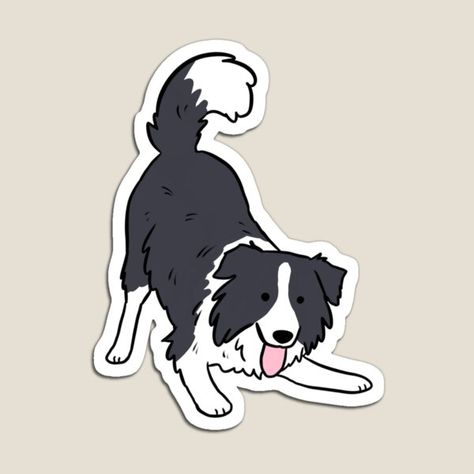 Easy Border Collie Drawing, Border Collie Dog Drawing, Border Collie Doodle, Border Collie Dibujo, Border Collie Cartoon, Cartoon Border Collie, Border Collie Drawing, Border Collie Illustration, Collie Illustration