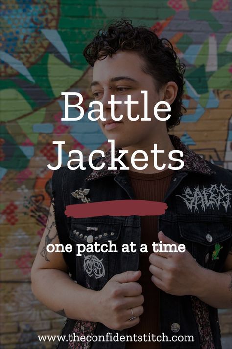 You Don’t Need to Work Overtime to Make Something Personal and battle jackets are proof! Show your personality with a customized vest. #metal #punk #Patches Diy Battle Jacket, How To Sew Patches, Sew Patches, Sew By Hand, Battle Jackets, Air Force Patches, Tuskegee Airmen, Band Patches, Patch Jacket