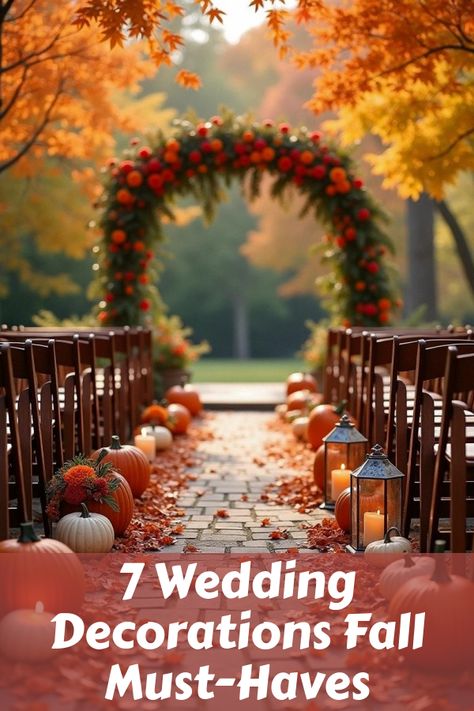 Did you know that fall wedding decorations can transform your big day into an autumnal dream? From rustic centerpieces to cozy lighting and vibrant foliage, discover how to elevate your wedding with magical seasonal touches. Dive into our top ideas for unforgettable wedding decorations fall couples will adore! Autumn Centerpieces, Wedding Decorations Fall, Fall Couples, Cozy Lighting, Rustic Autumn, Fall Must Haves, Rustic Centerpieces, Fall Wedding Decorations, Fall Weddings