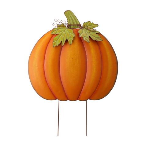 [OFFICIAL] Fall Oversized Metal Pumpkin Yard Stake or Wall Décor or Standing Decor(Three Functions) Outdoor Ornaments, Front Yard Decor, Rustic Backdrop, Metal Pumpkins, Faux Leaf, Pumpkin Thanksgiving, Fall Outdoor Decor, Fall Outdoor, Lawn Decor