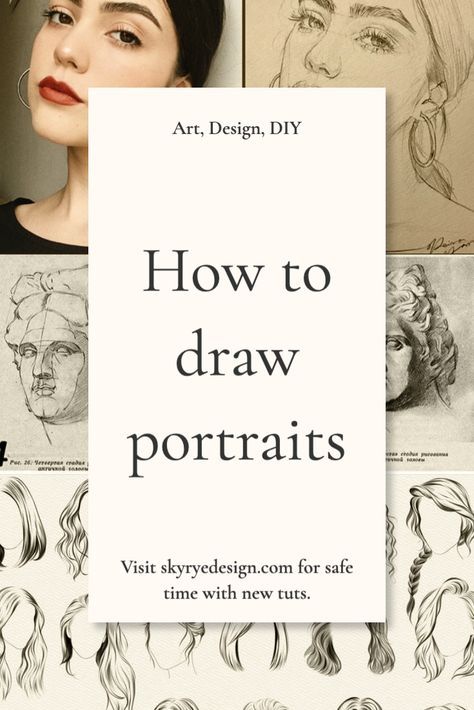 how to draw portraits / drawing faces / portrait face / face reference / child face drawing. Hello! New post in our blog about interesting theme. How To Practice Drawing Faces, Face Guidelines Drawing, How To Draw Portraits, How To Draw Face, Sketch Tips, Faces Portrait, Portrait Drawing Tips, Beginner Drawing Lessons, Draw Face