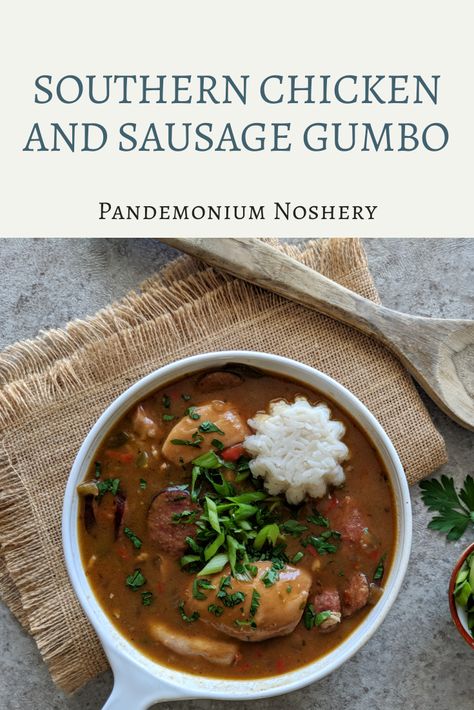 Gumbo Recipe Without Seafood, Gumbo Without Seafood, Southern Style Chicken, Chicken And Sausage Gumbo, Southern Chicken, Calamari Recipes, Chicken And Sausage, Sausage Gumbo, Food Project