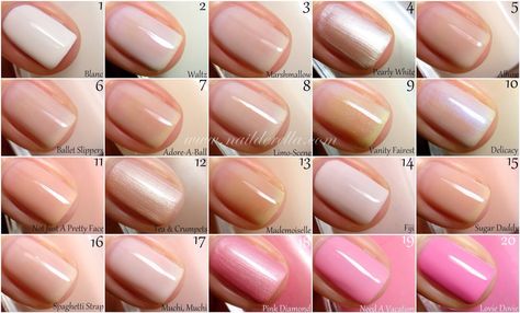 Essie Nail Polish Colors, Stars Nails, Essie Colors, Sheer Nails, Essie Nail Colors, Milky Nails, Nude Nail Polish, Nail Polish Art, Color Guide