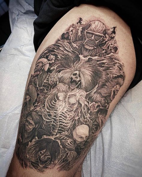 🏆#1 Gamer & Anime Tatts on Instagram: “Awesome Attack on Titan tattoo done by @visualamor To submit your work use the tag #gamerink And don't forget to share our page too!…” Full Circle Tattoo, Titan Tattoo, Bleach Tattoo, Viking Tattoo Symbol, Attack On Titan Tattoo, Freedom Tattoos, Surreal Tattoo, Cool Tattoo Drawings, Manga Tattoo