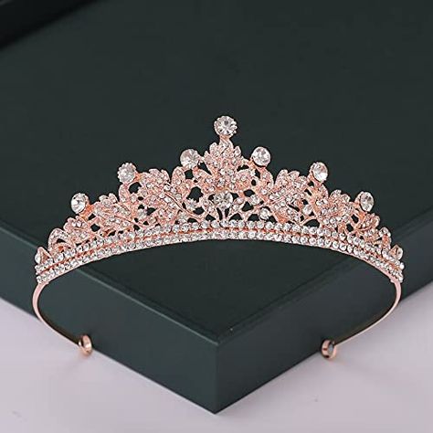 (Promoted) Rose Gold Color Tiaras And Crowns Pearl Crystal Princess Diadems Queen Wedding Bridal Hair Accessories (11) Queen Wedding, Queens Wedding, Crystal Princess, Rose Gold Tiara, Wedding Bridal Hair, Hairstyles Updo, Wedding Hairstyles Updo, Pearl Crystal, Tiaras And Crowns