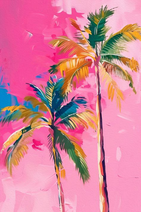 Peintures Palmiers colorés N° s38781- acheter dans la boutique en ligne Uwalls. Matériaux écologiques. Bas prix. Livraison rapide dans toute la France Tropical Mural Art, Tropical Art Painting, Colorful Palm Trees, Tropical Painting Ideas, Palm Tree Painting, Palm Tree Desert Painting, Paintings Of Palm Trees Tropical, Colorful Palm Tree Painting, Palm Tree Digital Art