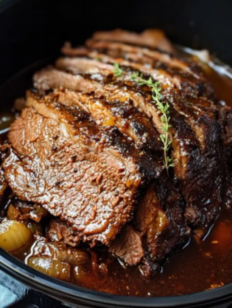 Slow Cooked Beef Brisket, Mini Crockpot Recipes, Slow Cooker Brisket, Classic Pot Roast, Beef Brisket Recipes, Slow Cooked Meat, Flavorful Vegetables, Brisket Recipes, Slow Cooked Beef