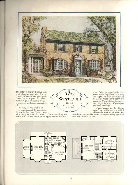 English Cottage Floor Plans, English Countryside House, Colonial Floor Plan, Old House Floor Plans, New Home Plans, Cottage Floor Plan, House Floorplan, Pocket Neighborhood, Small House Blueprints