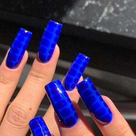 CINDYWITHTHEGOODNAILS on Instagram: "💙" Royal Blue Stiletto Nails, Royal Blue Almond Nails, Royal Blue Nail Ideas, Royal Blue Nail Polish, Royal Blue Nails Designs, Marvel Nails, Cobalt Blue Nails, Blue Stiletto Nails, Snake Nail