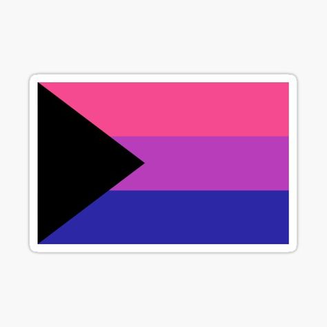 Demisexual Bisexual, Pride Moodboard, Demi Pride, Pride Flag Sticker, Dc Apartment, Bisexual Pride Flag, Lgbt Memes, Pride Stickers, Flag Sticker