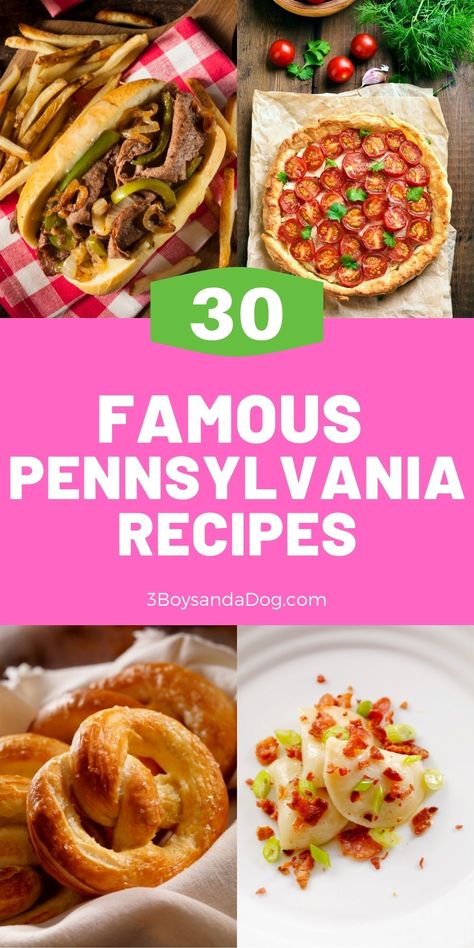 Philly Food Recipes, Pennsylvania Food Recipes, Pittsburgh Food Recipes, Philadelphia Food Recipes, Amish Recipes Authentic Pennsylvania, Celebrity Recipes Famous, Pa Dutch Recipes, Philly Recipes, Pennsylvania Recipes