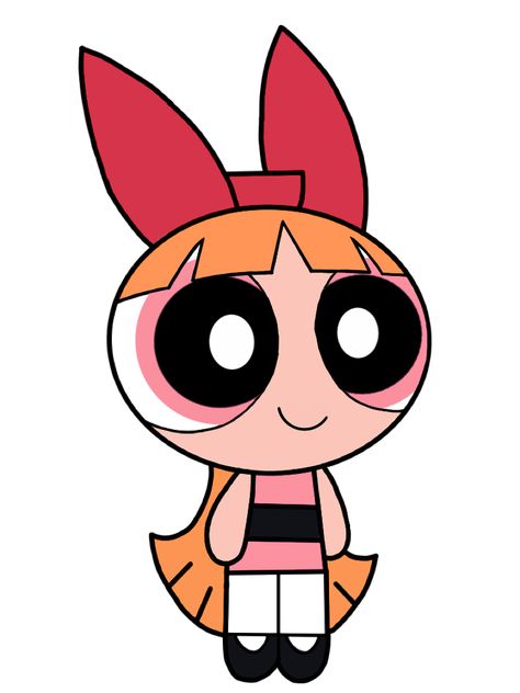 Blossom Blossom Powerpuff Painting, Mean Girls Drawing, Cute Characters Cartoon, 2d Cartoon Character, Powerpuff Blossom, Vector Cartoon Characters, Movie Vector, Blossom Powerpuff, Cartoon Ideas