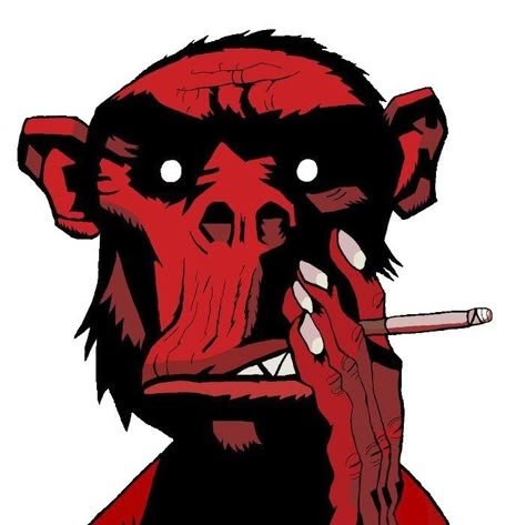 Fire Coming Out Of The Monkey's Head, Cartoon Comic Art Style, Gorillaz Demon Days, Jamie Hewlett Art, The Gorillaz, Monkey Drawing, Demon Days, Gorillaz Art, Jamie Hewlett