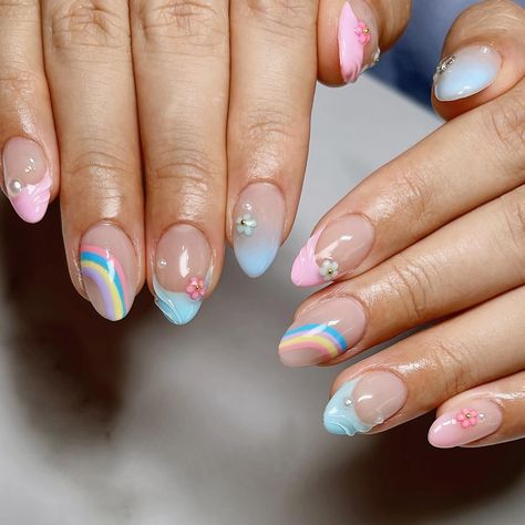 💗 gender reveal nails 🩵 So happy to celebrate my client’s important milestone 🤗🫶🏻 🌸 short Gel-X shortened for additional charge #naildesign #pastelnails #cutenails #girlynails #summernails #nails2inspire #genderrevealnails #nailart #frenchtips #frenchnails #gelxnails #gelxinspo Gender Reveal Nails Ideas, Reveal Nails, Gender Reveal Nails, Pastel Nails, Nails Ideas, French Nails, Gender Reveal, So Happy, Nail Ideas