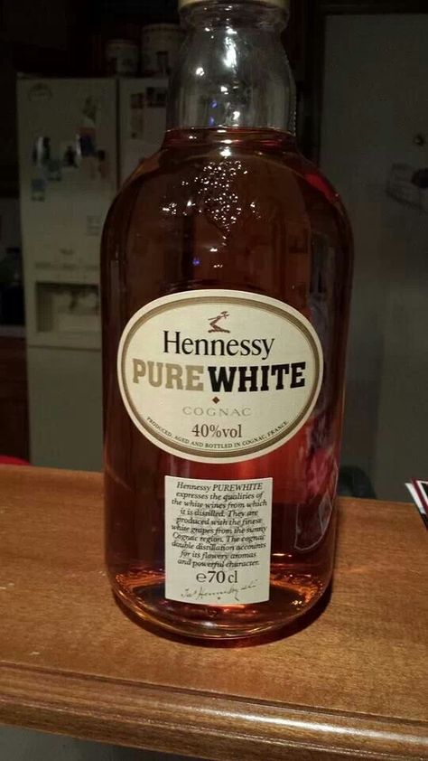 .THE GOOD STUFF!! Hennessy Pure White, White Hennessy, Like A Rock, Pure White, Whiskey Bottle, Cognac, The Good, Good Things, Pure Products