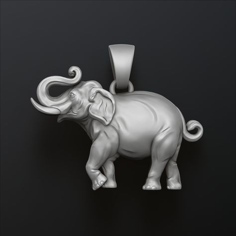 3d Art Sculpture, Cars Characters, Elephant Jewelry, Art Village, Jewelry Drawing, Elephant Pendant, 3d Printable, Fancy Jewellery, Jewelry Model