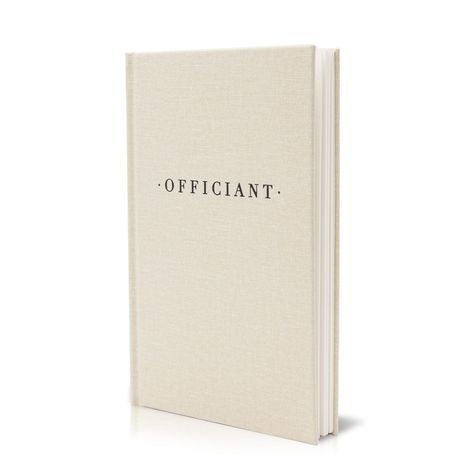 Elevate your wedding ceremony with our exquisite Officiant Book. Crafted with a luxurious embossed canvas linen hardcover and featuring a convenient ribbon bookmark, this officiant book adds an elegant touch to any ceremony. Sized perfectly at 5.25 x 8.25 inches, it contains 32 pages of thick lined paper, ensuring ample space for wedding vows, notes, and scripts. With its gold-gilded page edges, this officiant book is a must-have for any officiant or pastor, making it an ideal gift or personal k Officiant Book, Ceremony Details, Ribbon Bookmarks, Wedding Officiant, Album Design, Wedding Ceremonies, Gold Gilding, Wedding Vows, Hardcover Notebook