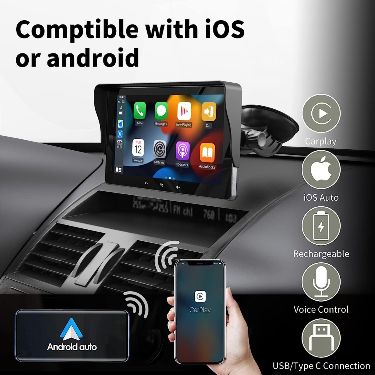 #1 SELLER AND MOST AFFORDABLE! Portable double din car stereo apple carplay monitor mounting bracket covers all angles, supports 360-degree rotation, plug and play. Supports Android/IOS mirroring function, you can connect your phone to the car audio system via the original data cable to easily connect and sync content (video, GPS, etc.). You can also mirror movies for kids to watch on long trips. [FOR MORE INFO CLICK THE LINK] (Amazon Associate Paid Link - #ad - #commisionEarned) Touch Screen Car Stereo, Iphone Bluetooth, Double Din Car Stereo, Car Console, Car Audio Systems, Car Bluetooth, Apple Carplay, Car Gadgets, Used Iphone