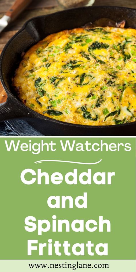 Breakfast Fritatta, Frittata Recipes Breakfast, Spinach Frittata Recipes, Healthy Frittata, Ww Food, Spinach Frittata, Weight Watchers Recipes Breakfast, Weight Watchers Meal Plans, Frittata Recipe