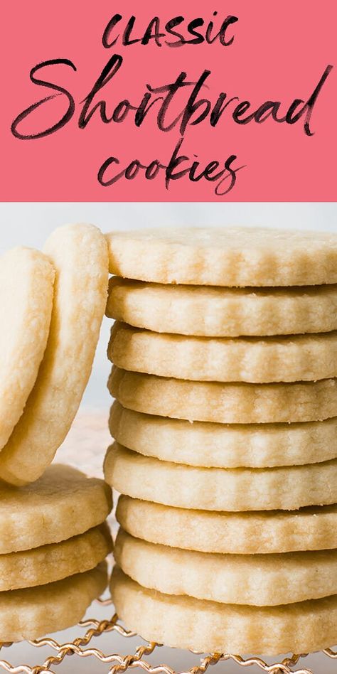 Cookies Shortbread, Homemade Shortbread, Shortbread Cookies Easy, Resepi Biskut, Shortbread Recipe, Brownies Cookies, Buttery Shortbread Cookies, Cookie Plate, Shortbread Cookie Recipe